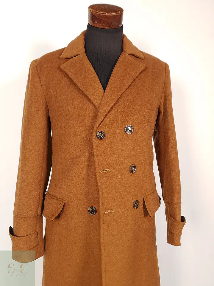 Abrigo Camel Japonés 80% Lana Talla SM 14