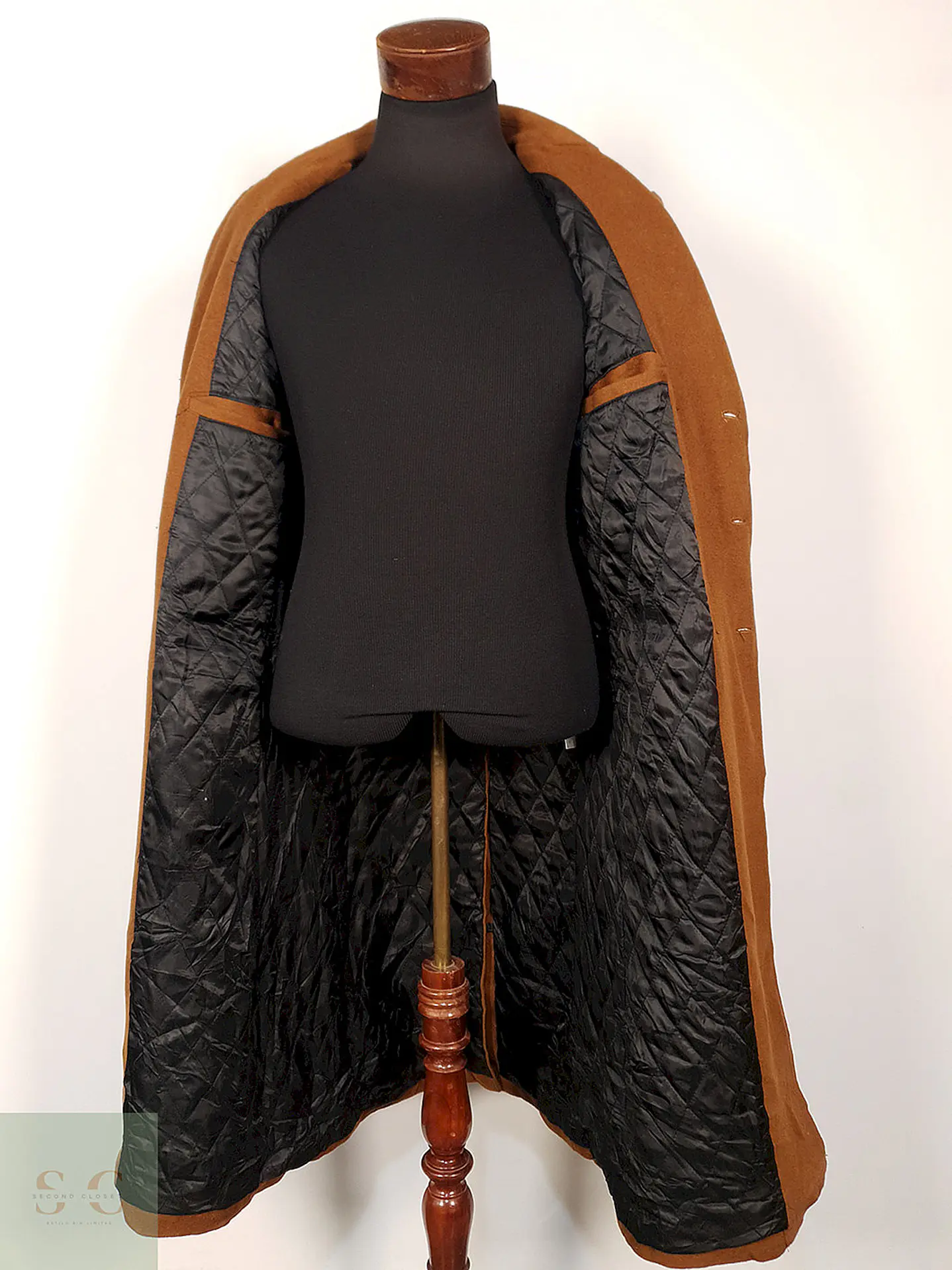 Abrigo Camel Japonés 80% Lana Talla SM 15