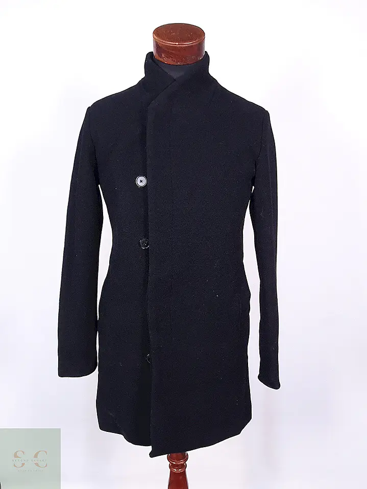 Abrigo Jack & Jones Negro 50% Lana Talla XS-S 1