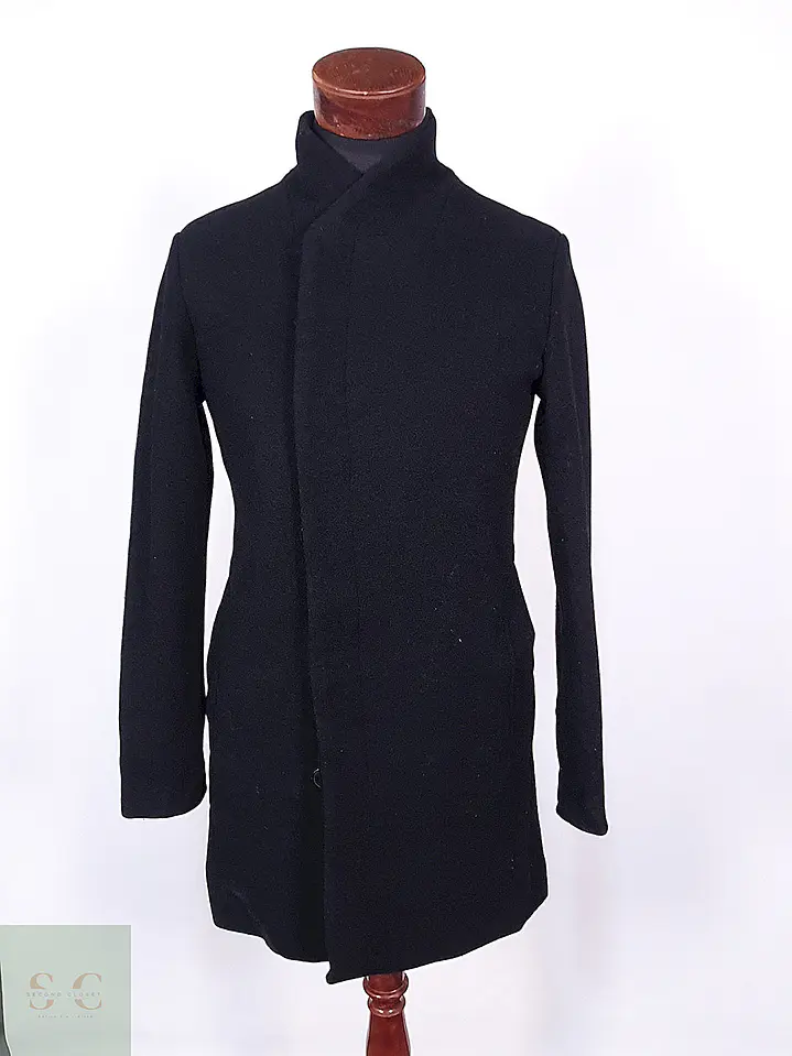 Abrigo Jack & Jones Negro 50% Lana Talla XS-S 2
