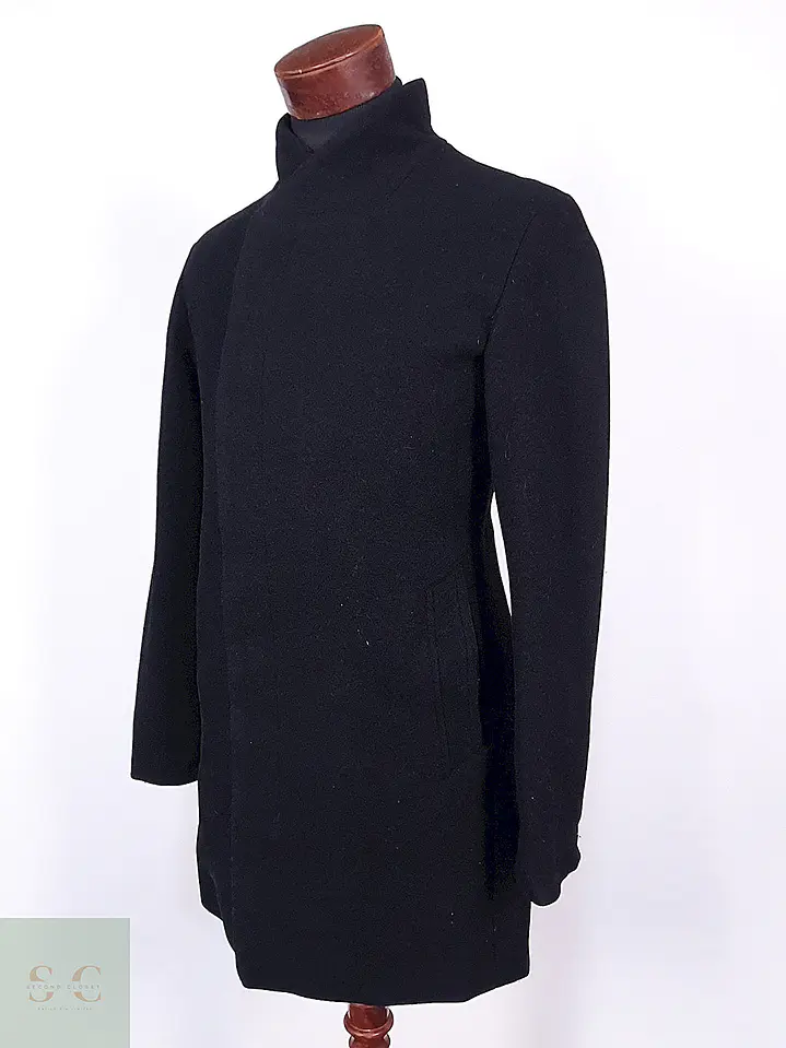 Abrigo Jack & Jones Negro 50% Lana Talla XS-S 8
