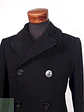 Abrigo Marinero Cavalier Clothes Negro 100% Lana Talla M - Miniatura 7