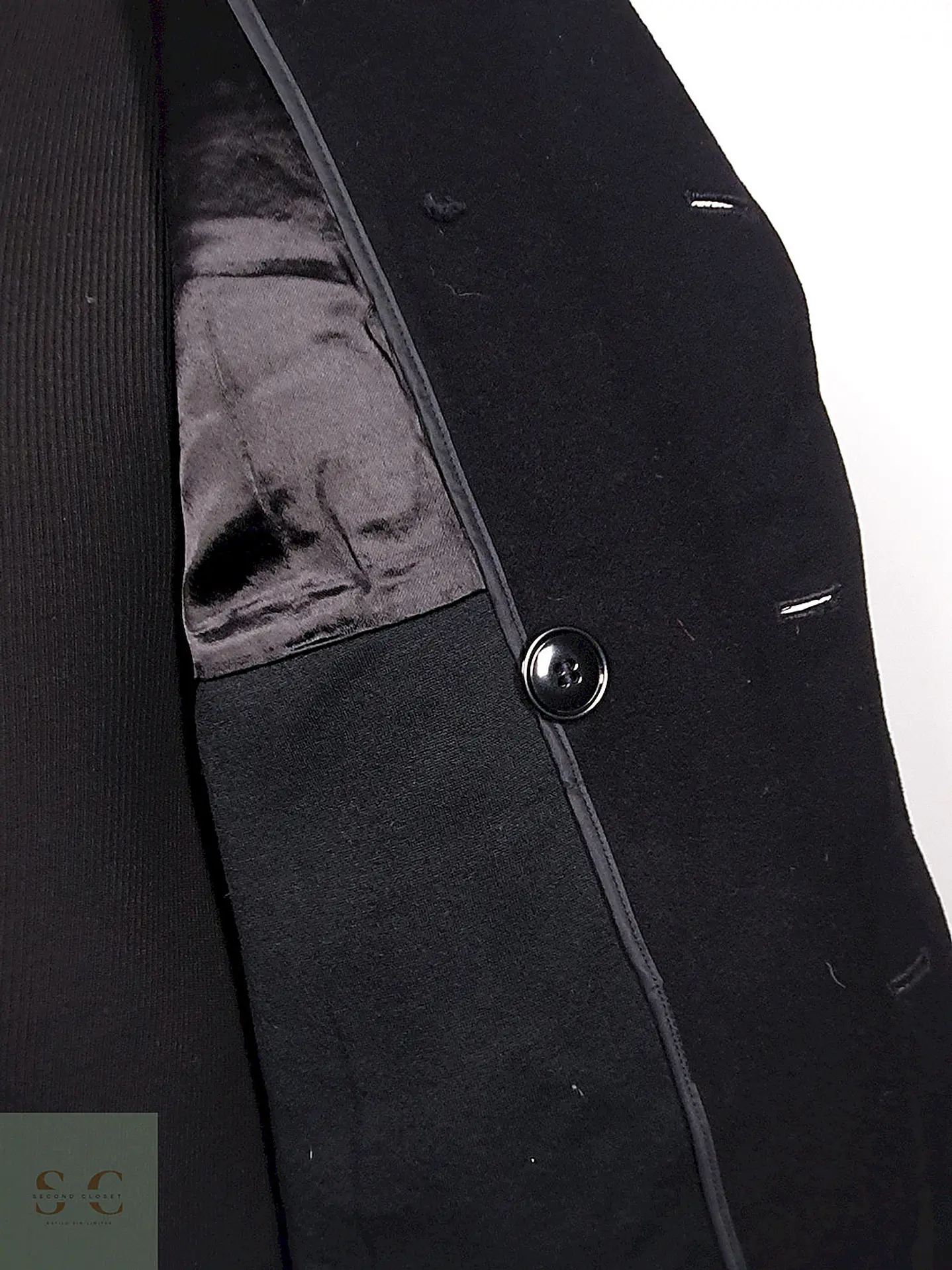 Abrigo Marinero Cavalier Clothes Negro 100% Lana Talla M 10