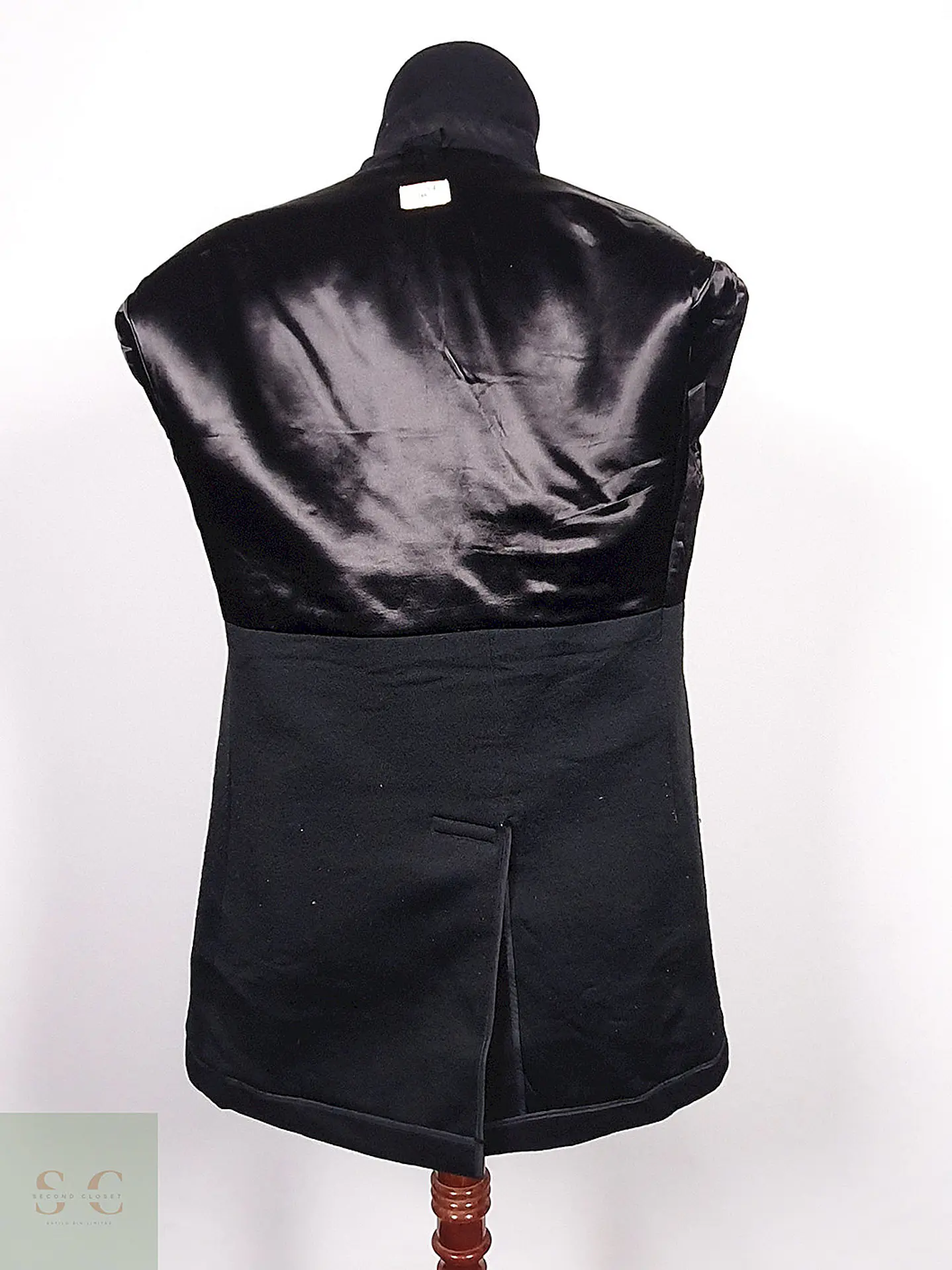 Abrigo Marinero Cavalier Clothes Negro 100% Lana Talla M 16