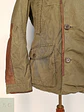 Chaqueta Handstich Militar Verde con Parches de Cuero Talla M - Miniatura 2