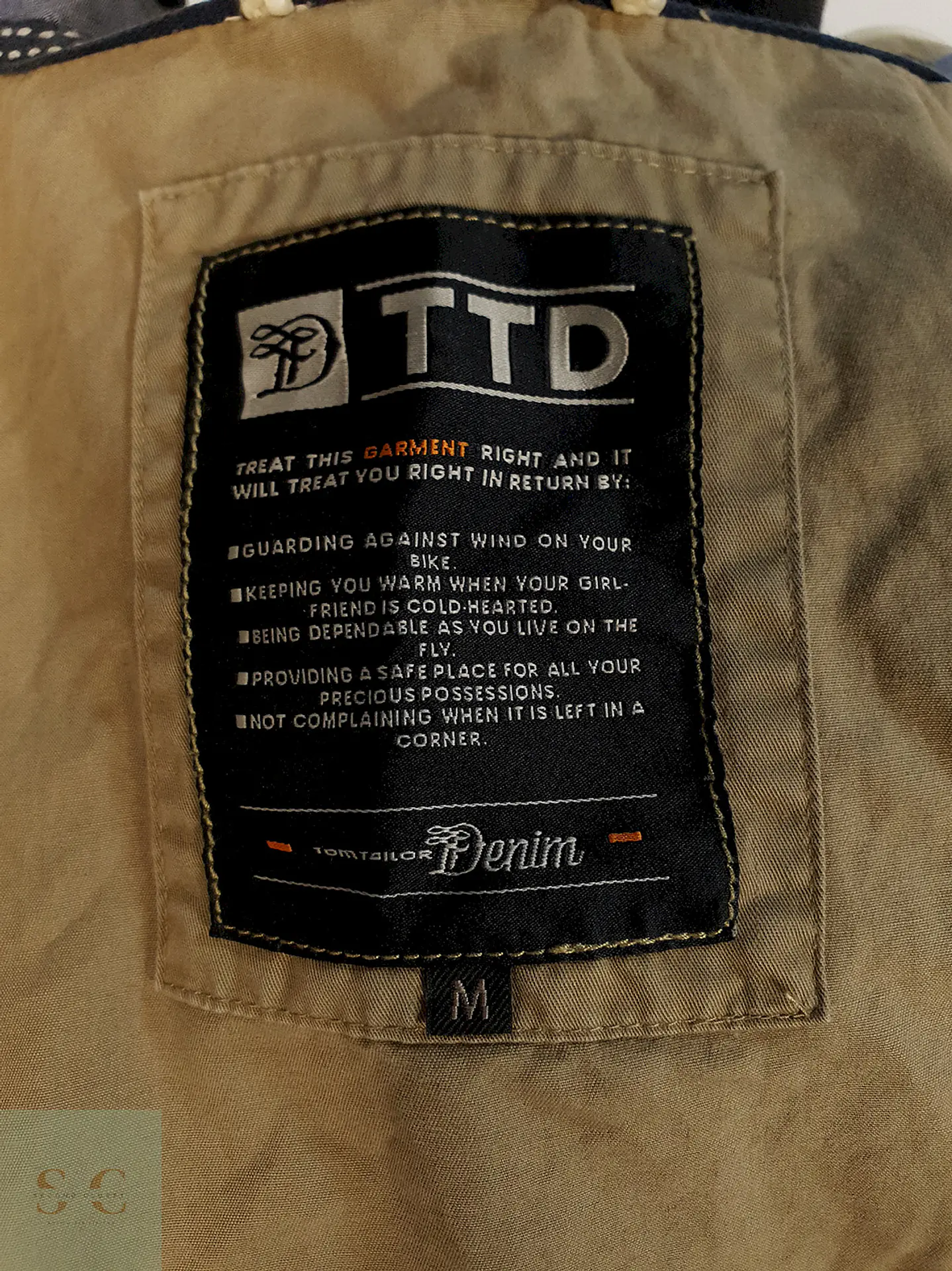 Chaqueta Caqui Tom Tailor Denim Talla S 6