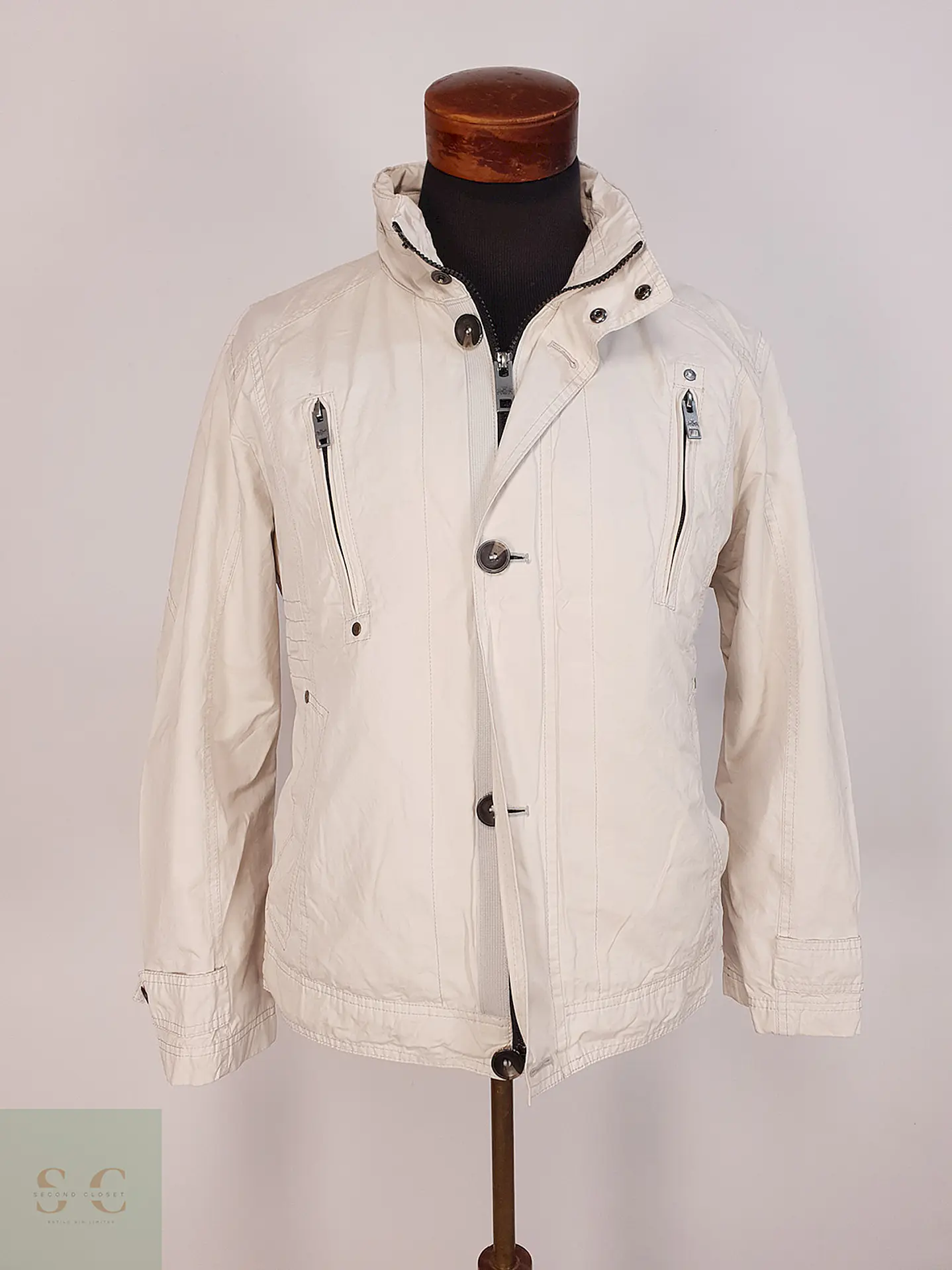 Chaqueta Vintage Walbusch Blanca Talla M 2