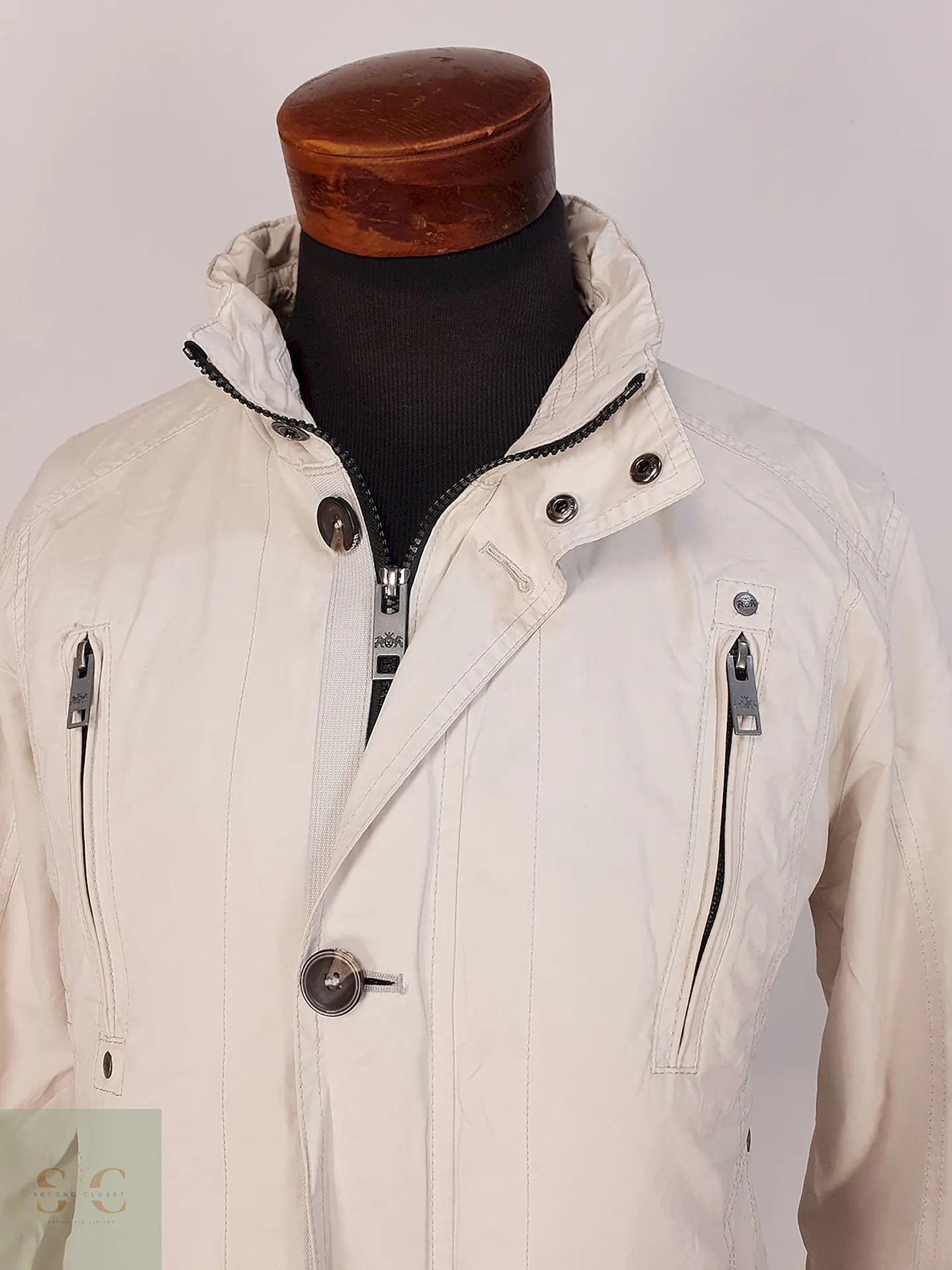Chaqueta Vintage Walbusch Blanca Talla M 4