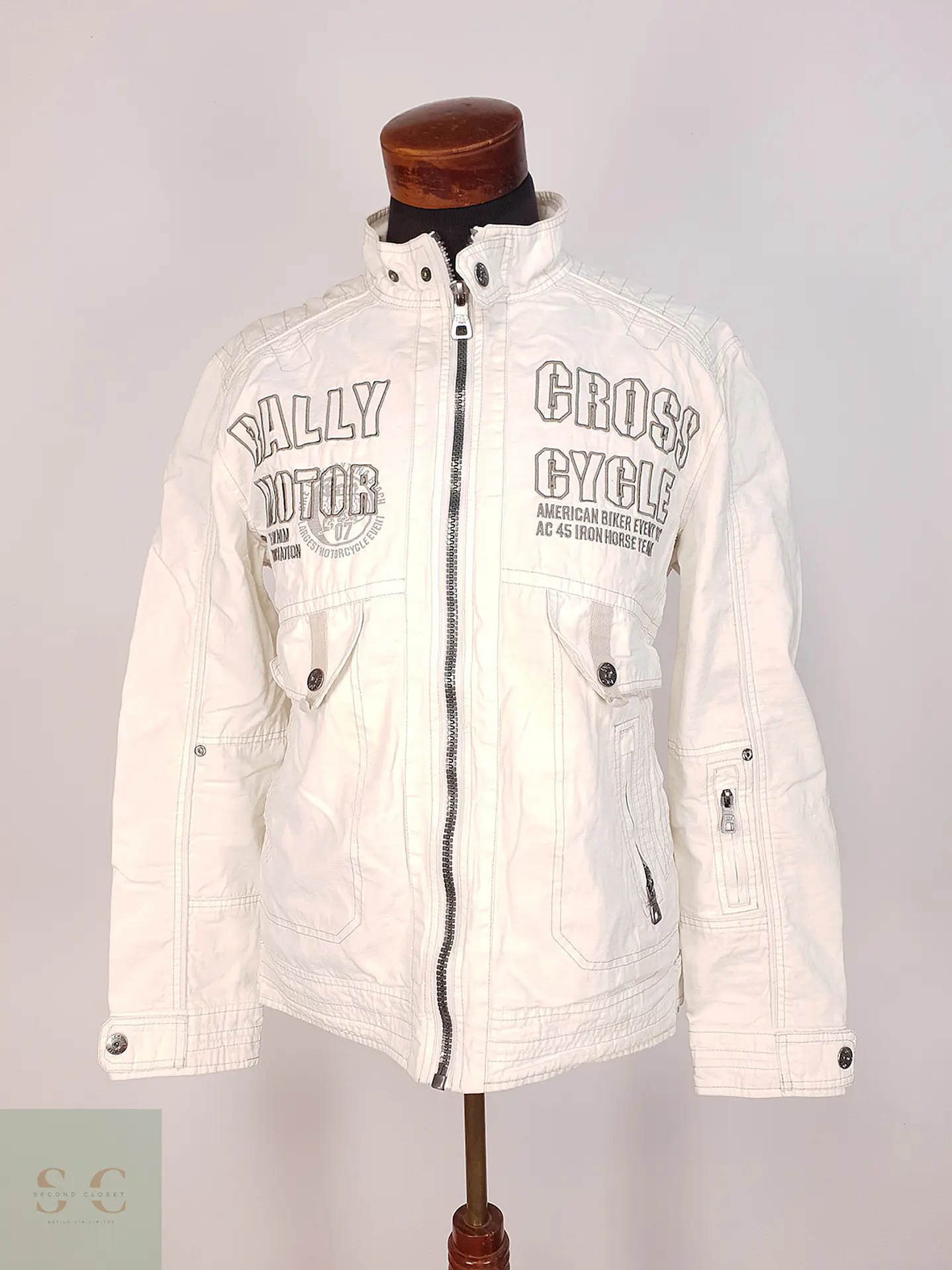 Chaqueta Denim Blanca Talla L 1