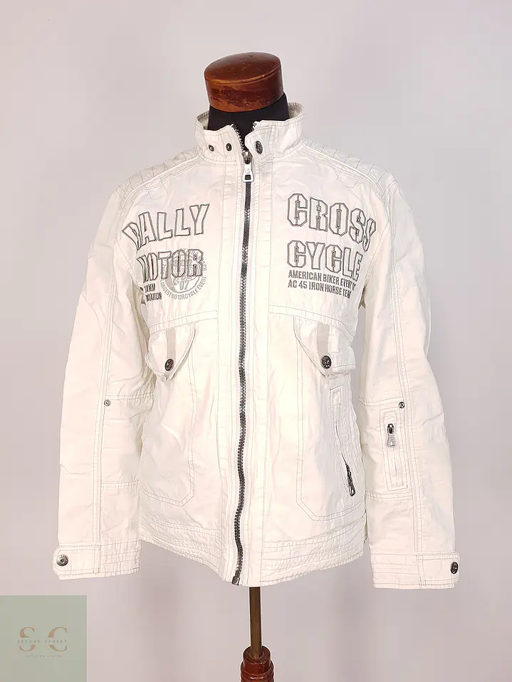 Chaqueta Denim Blanca Talla L 1