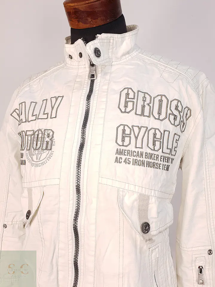 Chaqueta Denim Blanca Talla L 3