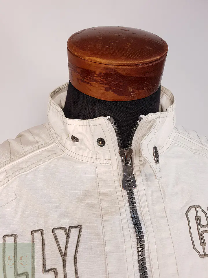 Chaqueta Denim Blanca Talla L 5