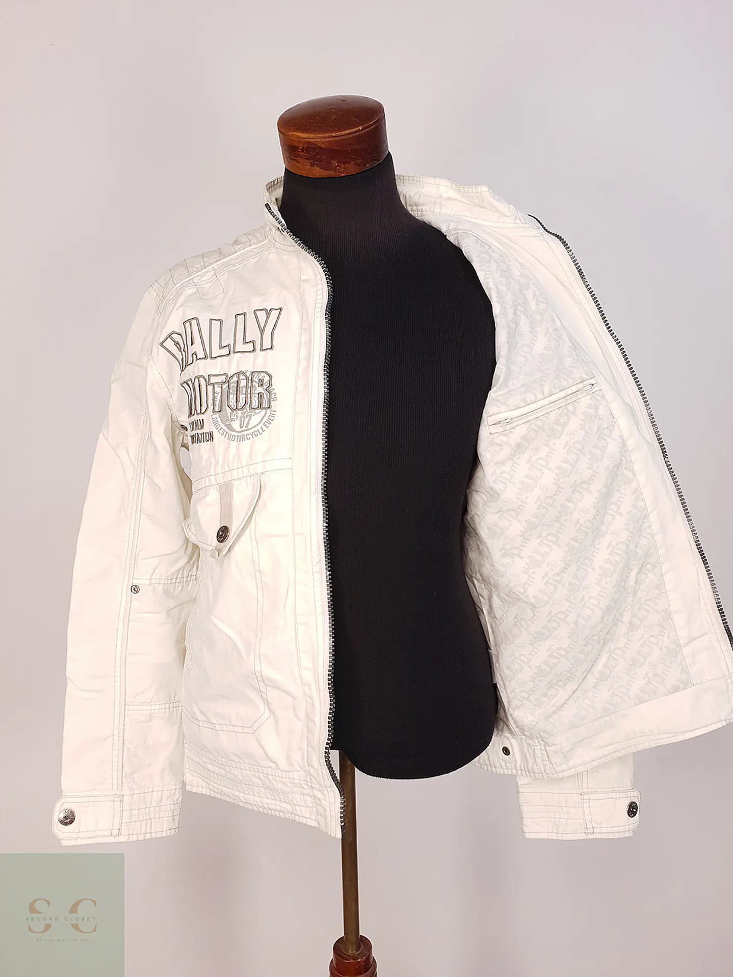 Chaqueta Denim Blanca Talla L 6