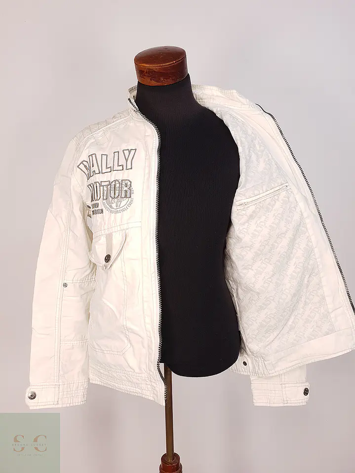 Chaqueta Denim Blanca Talla L 6