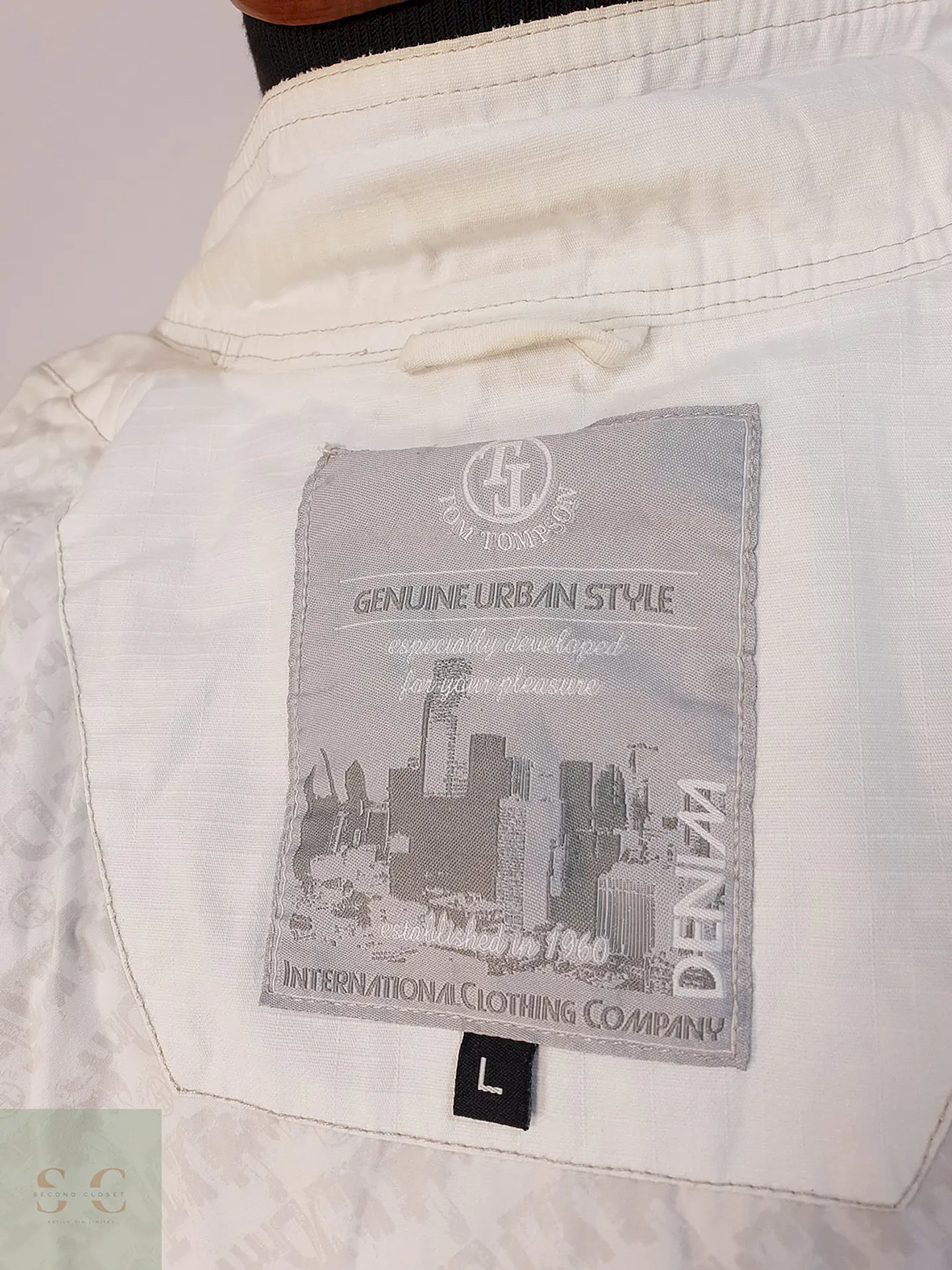 Chaqueta Denim Blanca Talla L 7
