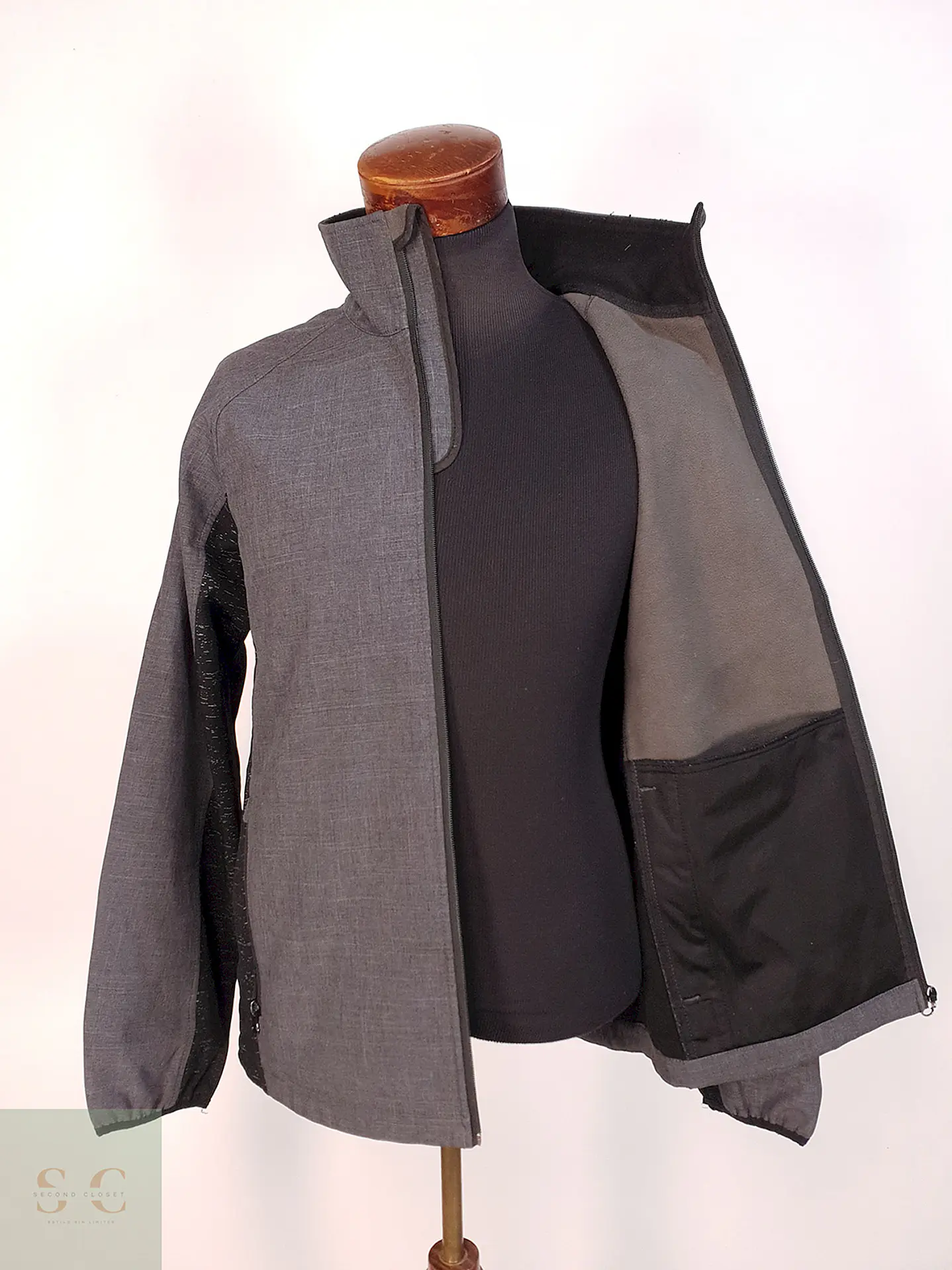 Chaqueta Símil Softshell Plomo Talla L 3