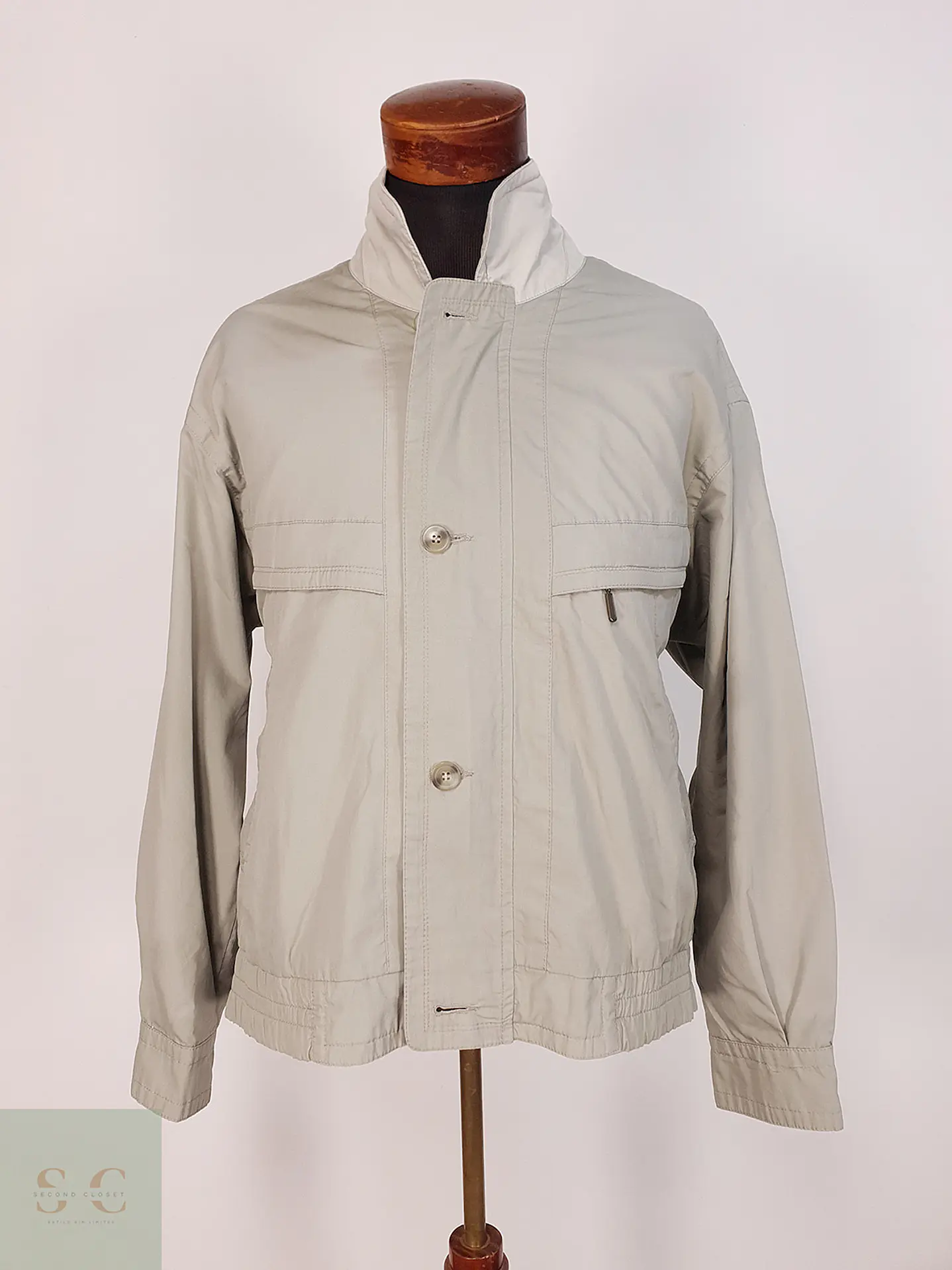 Chaqueta Vintage Verde Claro Authentic Design Talla XL 1