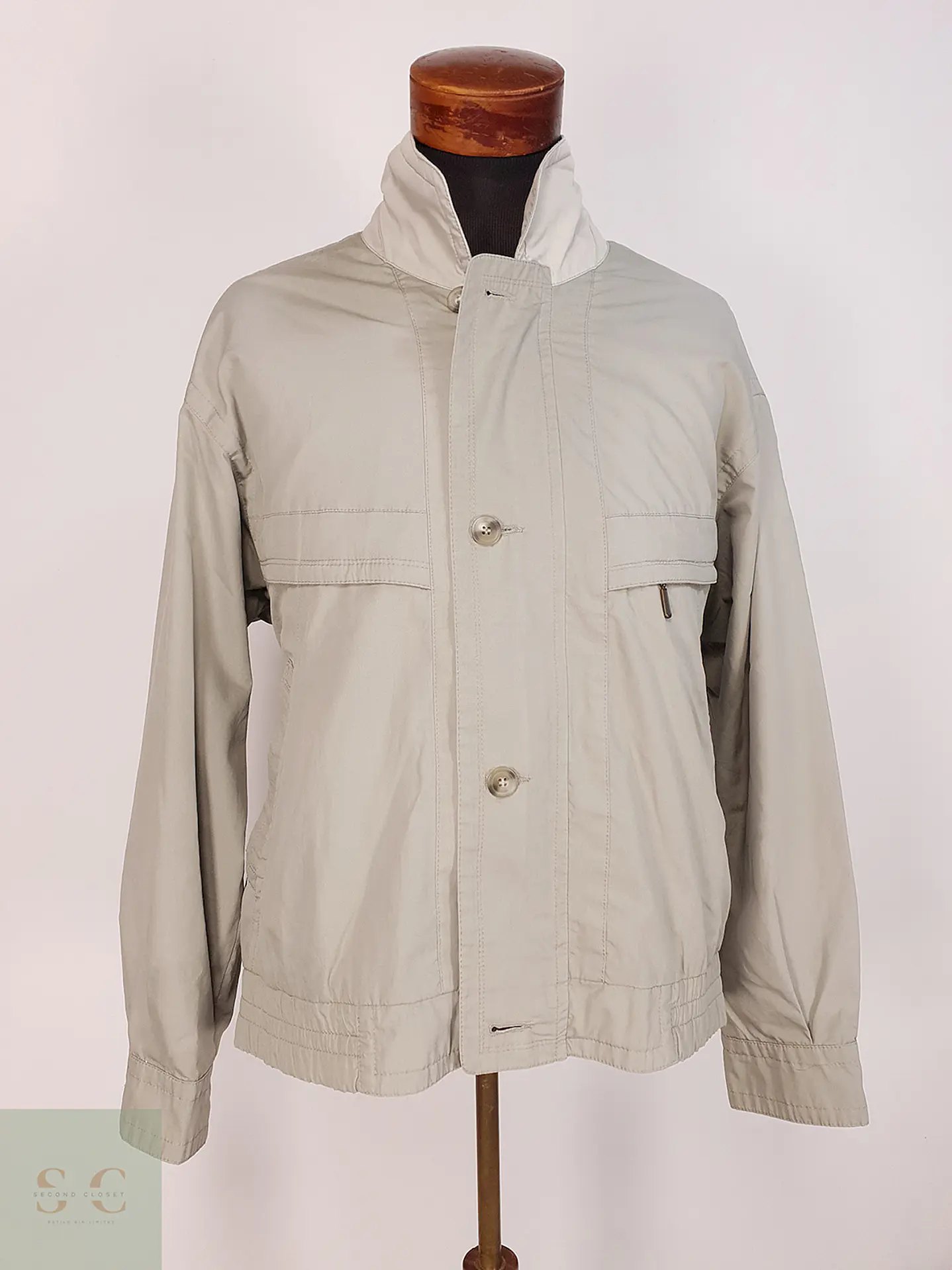 Chaqueta Vintage Verde Claro Authentic Design Talla XL 2
