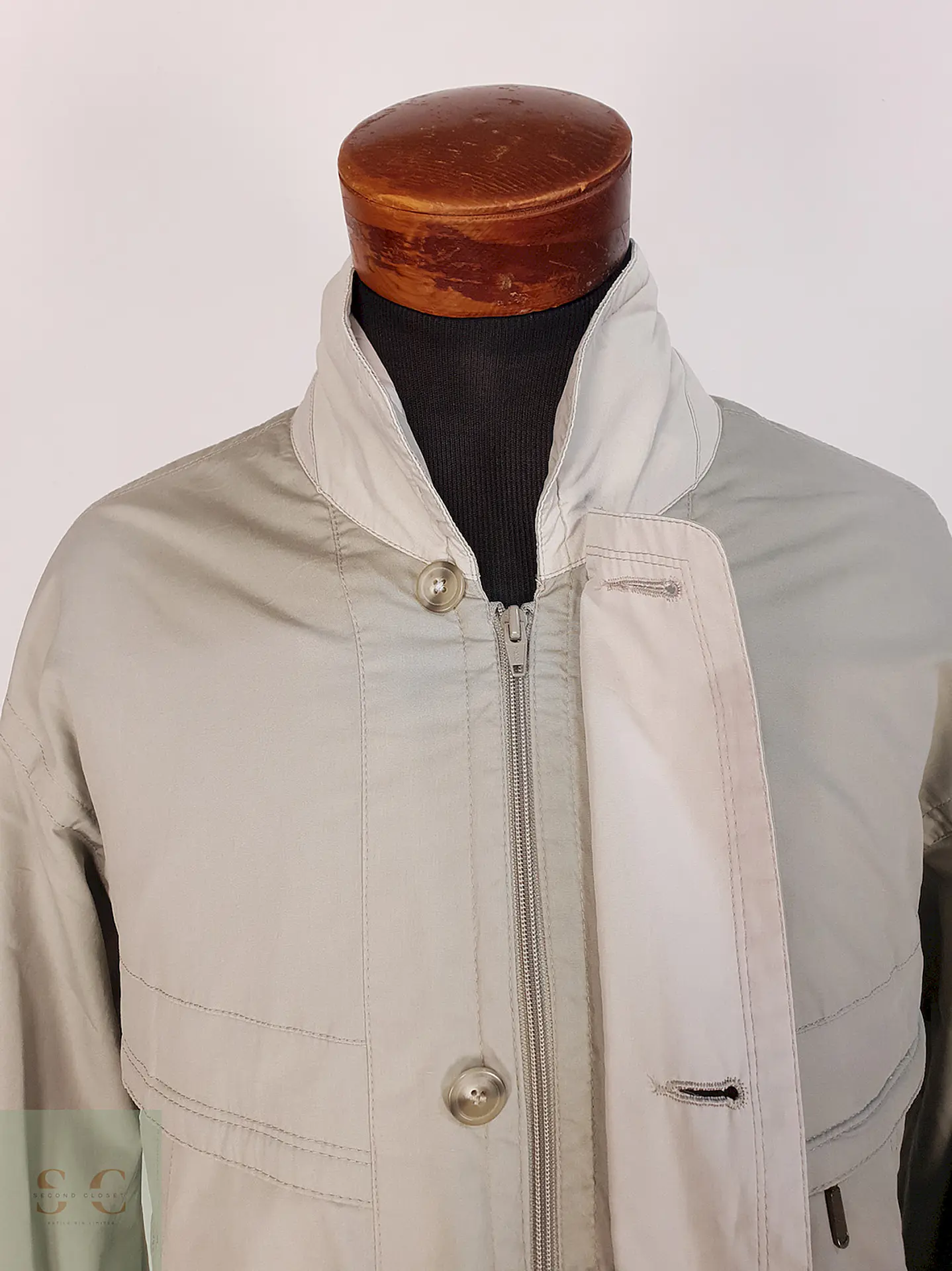 Chaqueta Vintage Verde Claro Authentic Design Talla XL 5