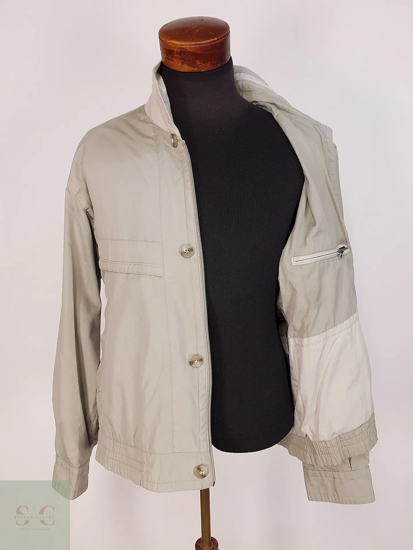 Chaqueta Vintage Verde Claro Authentic Design Talla XL 6