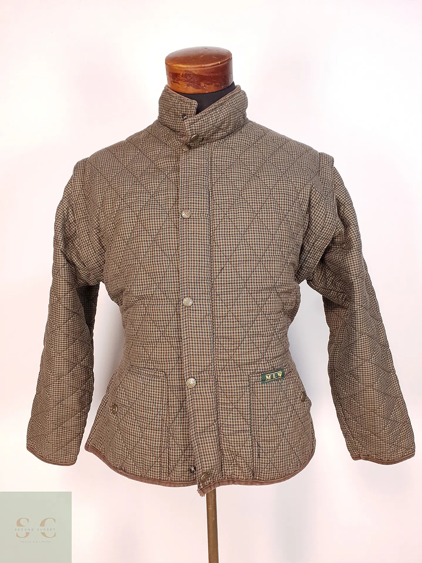 Chaqueta Vintage Verde Café MLW Talla M 1
