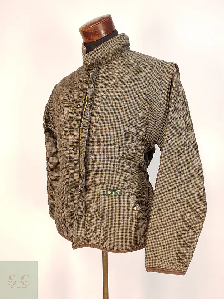 Chaqueta Vintage Verde Café MLW Talla M 7