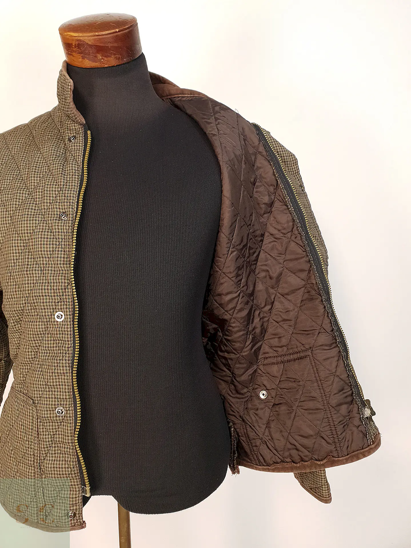 Chaqueta Vintage Verde Café MLW Talla M 9