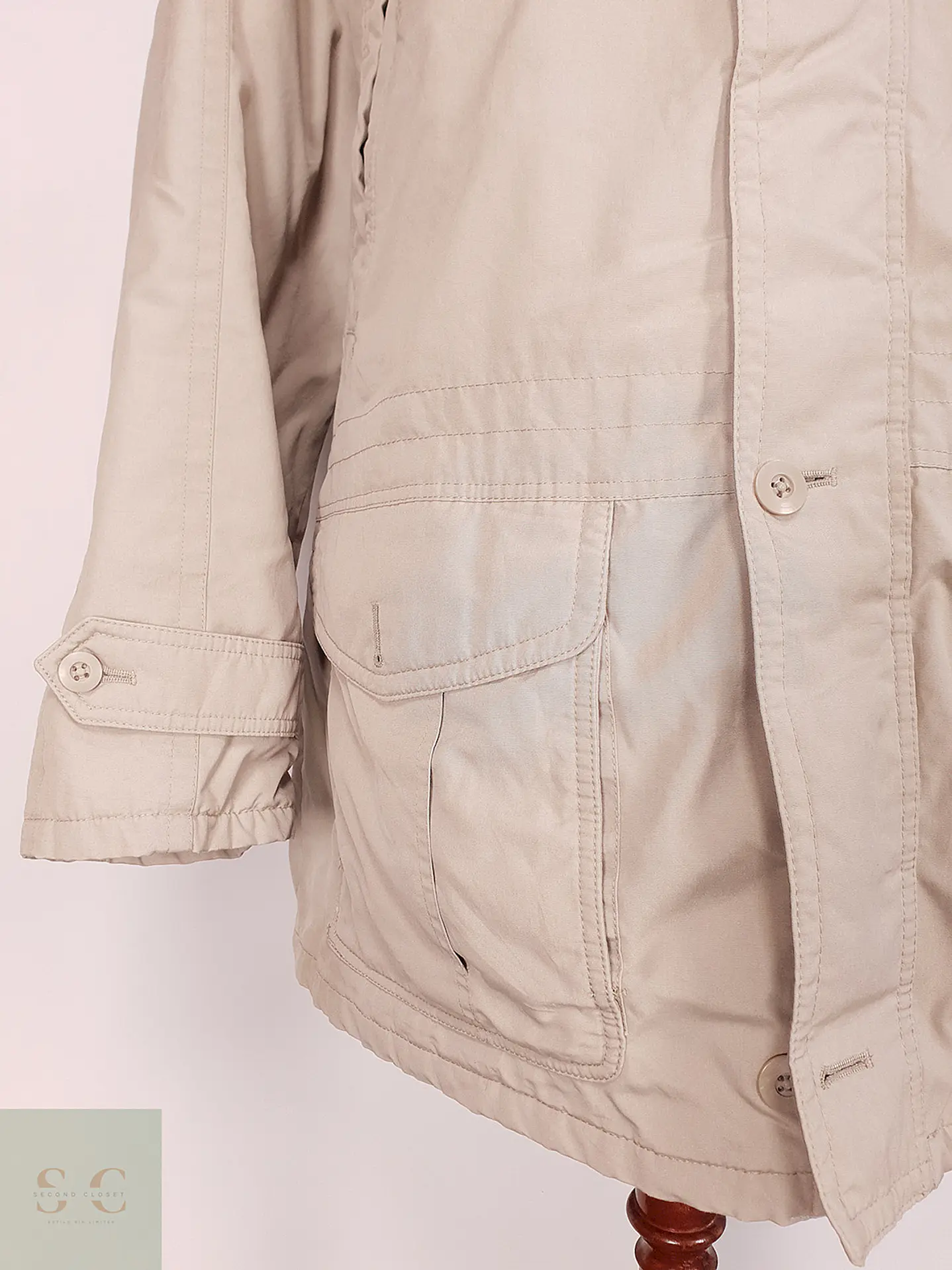 Chaqueta Vintage Beige Talla XXL 3