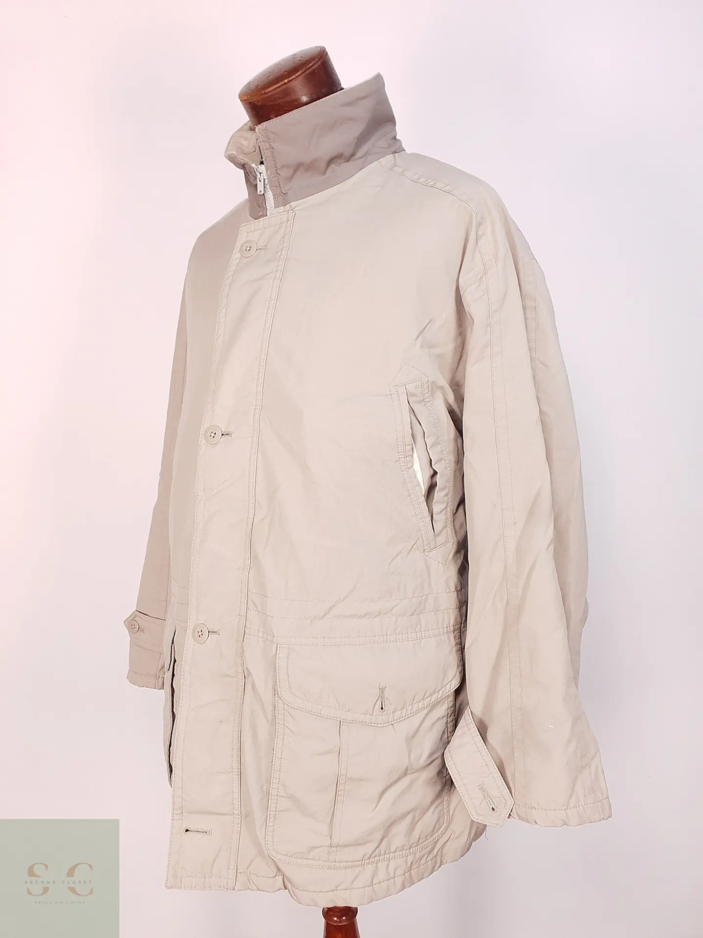 Chaqueta Vintage Beige Talla XXL 5