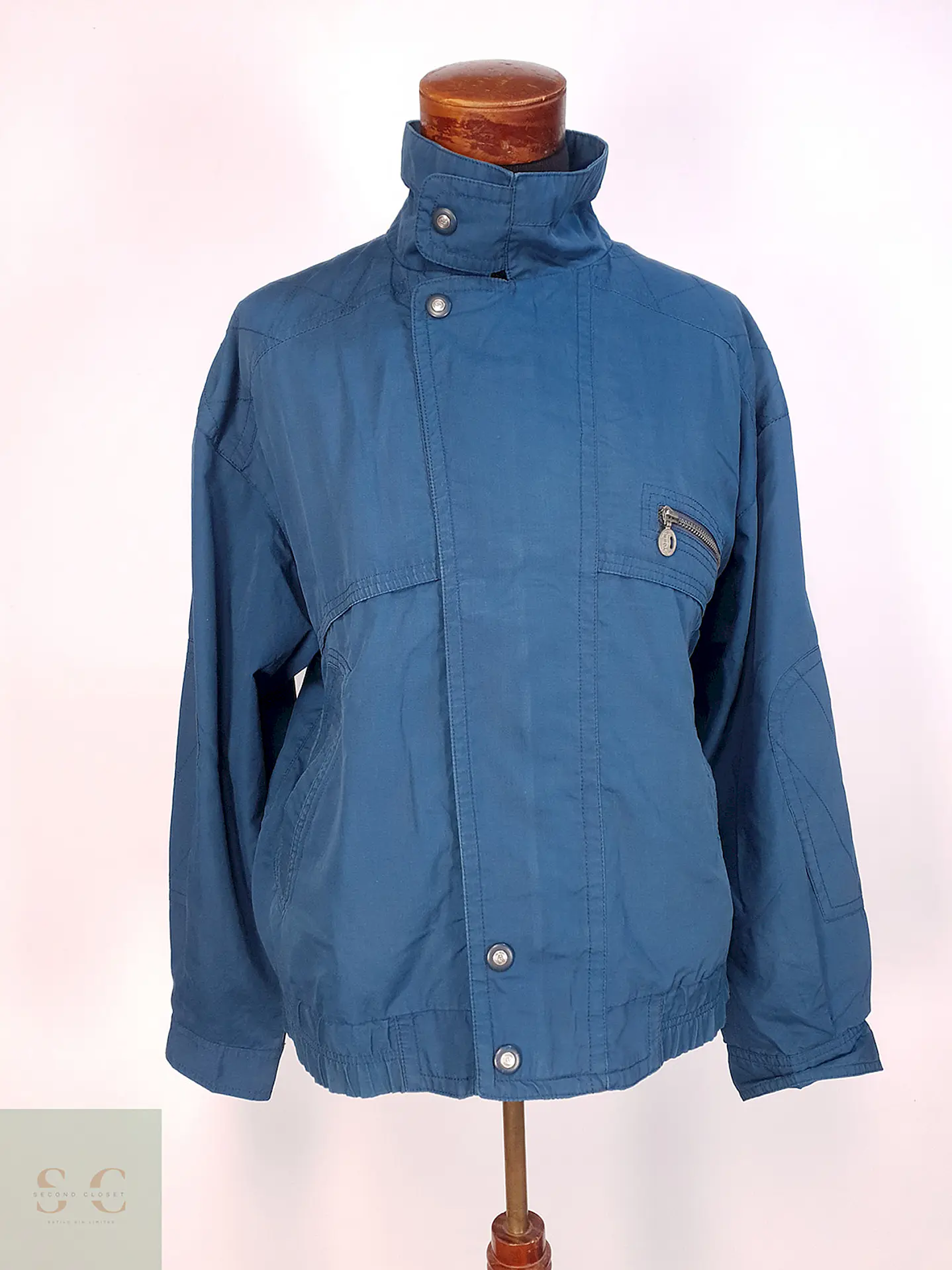 Chaqueta Vintage Azul Yorn Talla XL 3