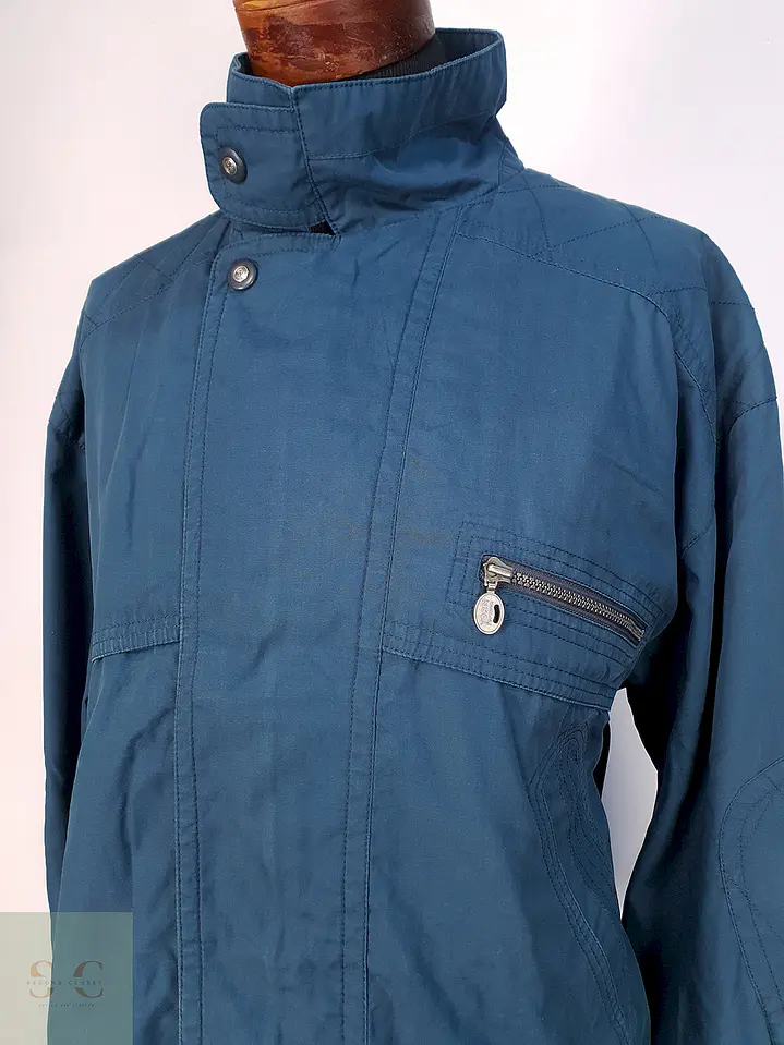 Chaqueta Vintage Azul Yorn Talla XL 5