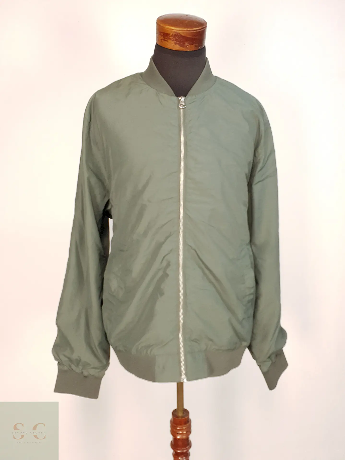 Chaqueta Ligera Verde H&M Talla XL 2