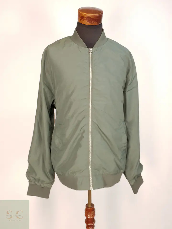 Chaqueta Ligera Verde H&M Talla XL 2
