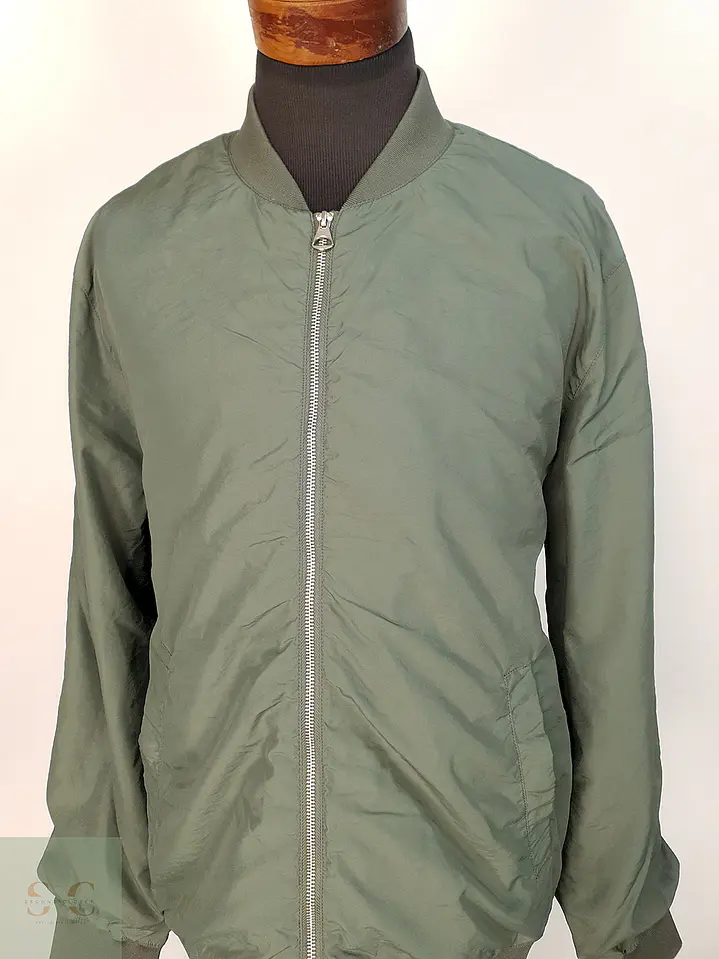 Chaqueta Ligera Verde H&M Talla XL 5