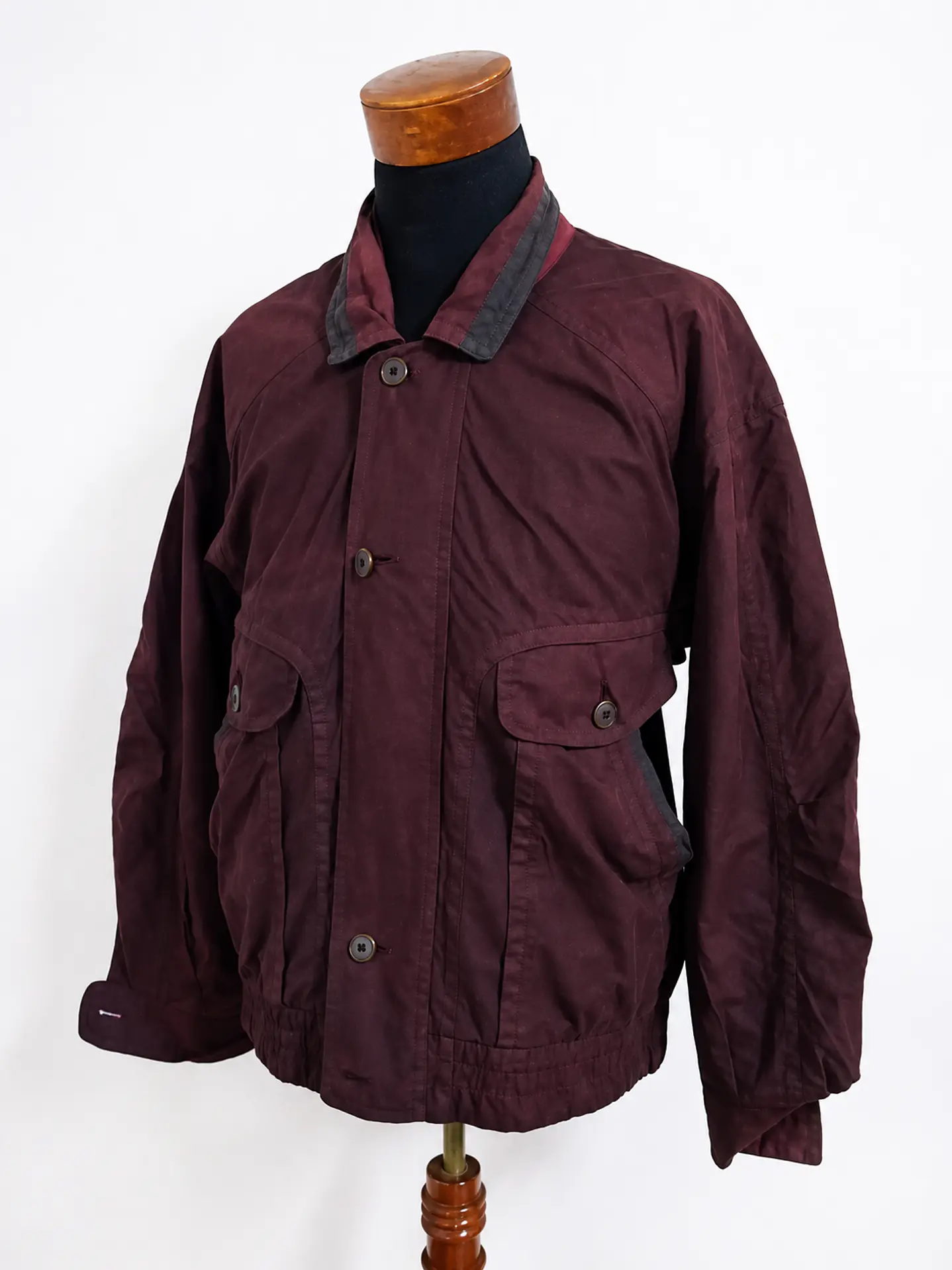 Chaqueta Utilitaria Vintage Burdeo Hombre XL 1