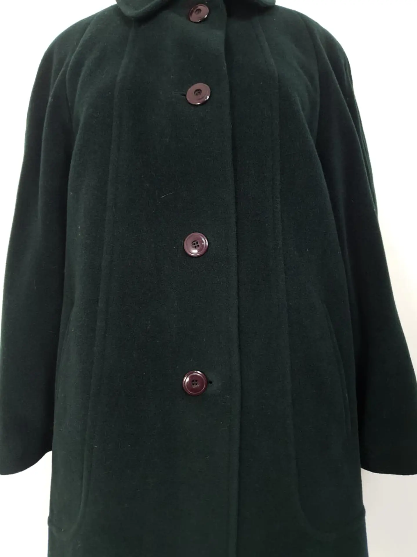 Abrigo Mujer Steinbock Himalaya 100% Lana Verde Bosque – Talla XL 4