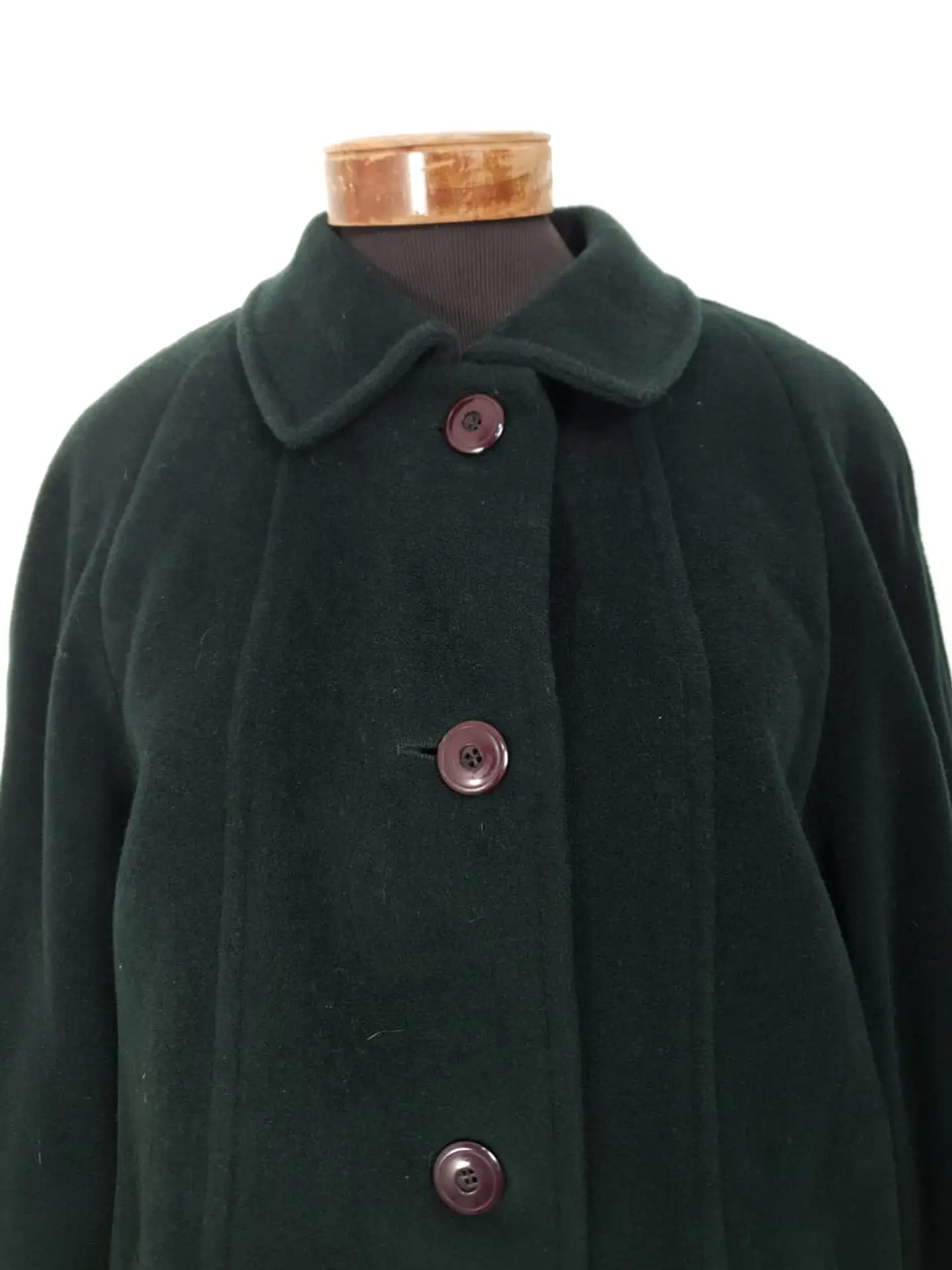 Abrigo Mujer Steinbock Himalaya 100% Lana Verde Bosque – Talla XL 5