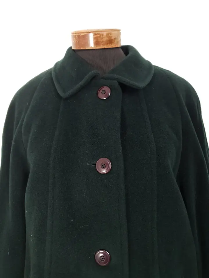 Abrigo Mujer Steinbock Himalaya 100% Lana Verde Bosque – Talla XL 5