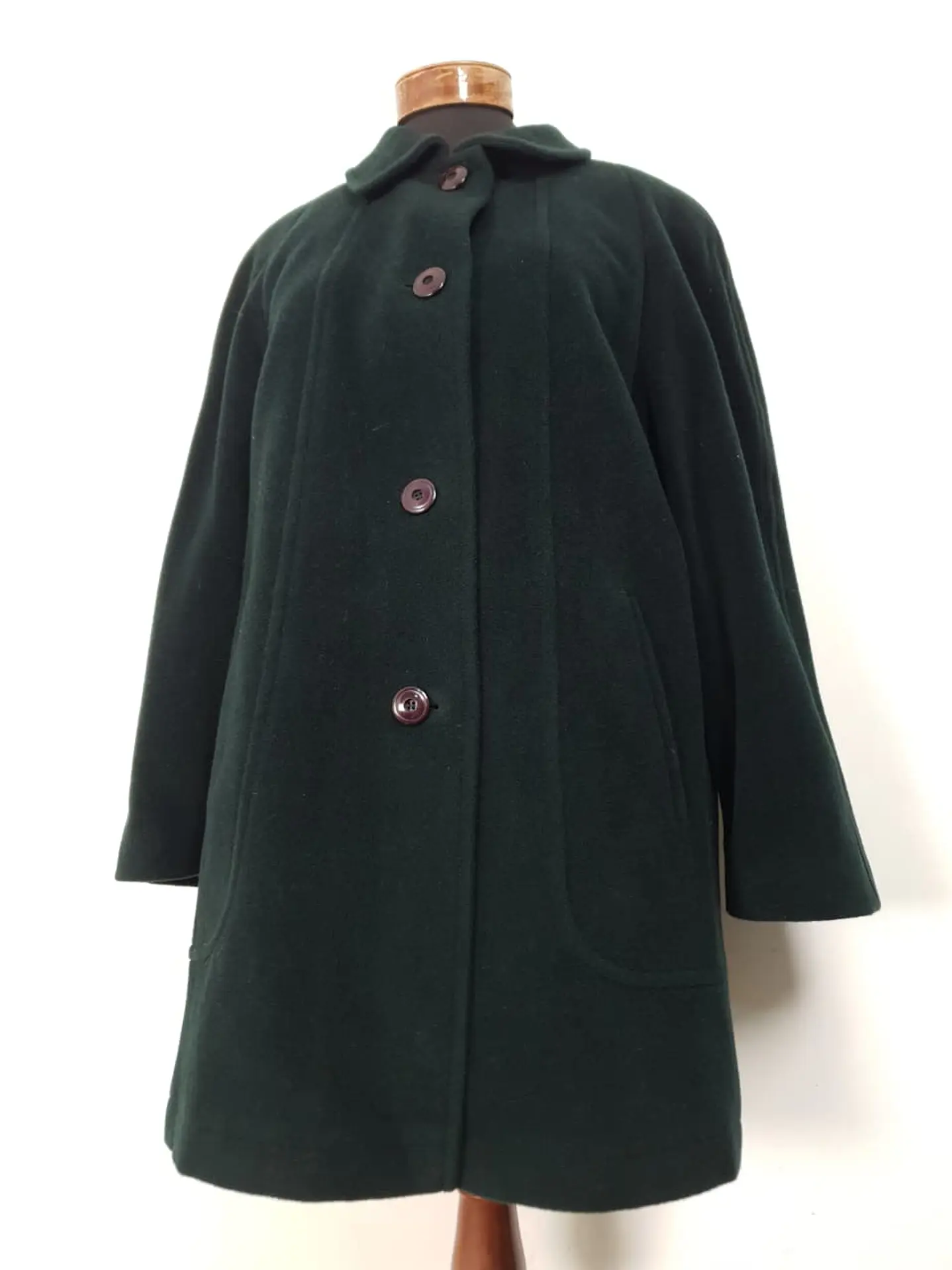 Abrigo Mujer Steinbock Himalaya 100% Lana Verde Bosque – Talla XL 7