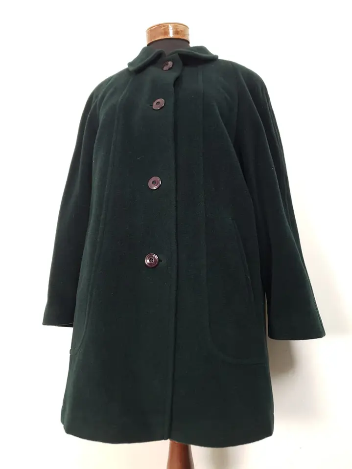 Abrigo Mujer Steinbock Himalaya 100% Lana Verde Bosque – Talla XL 7