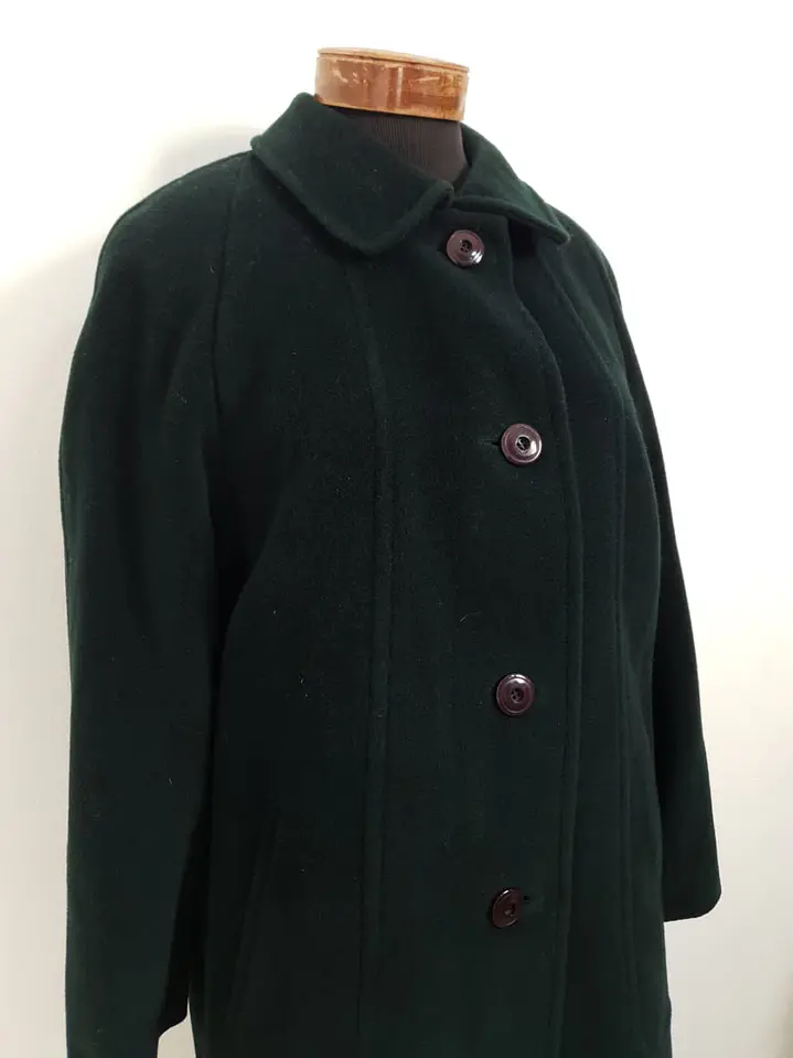 Abrigo Mujer Steinbock Himalaya 100% Lana Verde Bosque – Talla XL 8