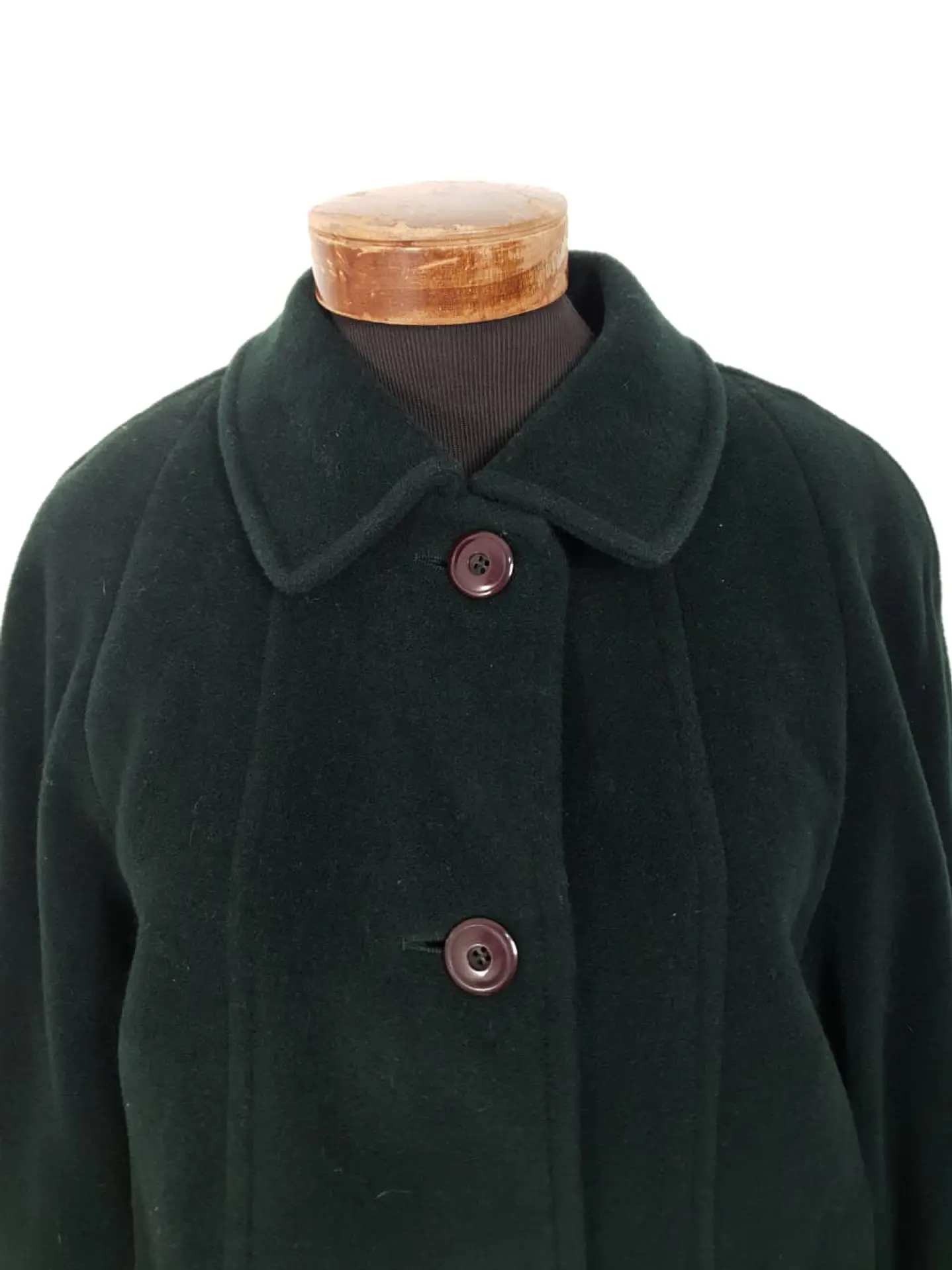 Abrigo Mujer Steinbock Himalaya 100% Lana Verde Bosque – Talla XL 9