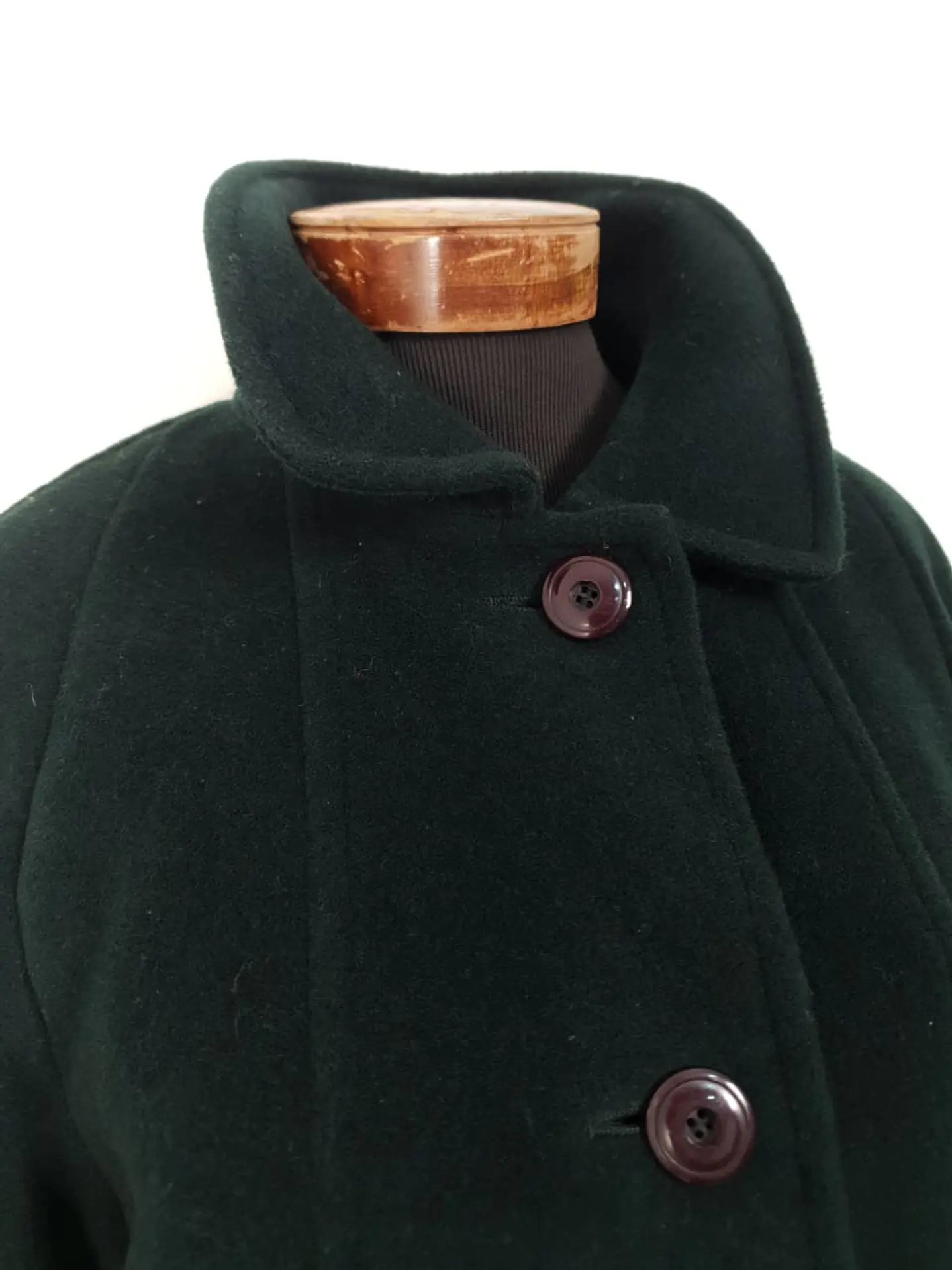 Abrigo Mujer Steinbock Himalaya 100% Lana Verde Bosque – Talla XL 10