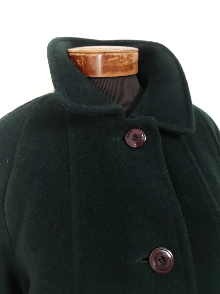Abrigo Mujer Steinbock Himalaya 100% Lana Verde Bosque – Talla XL 10
