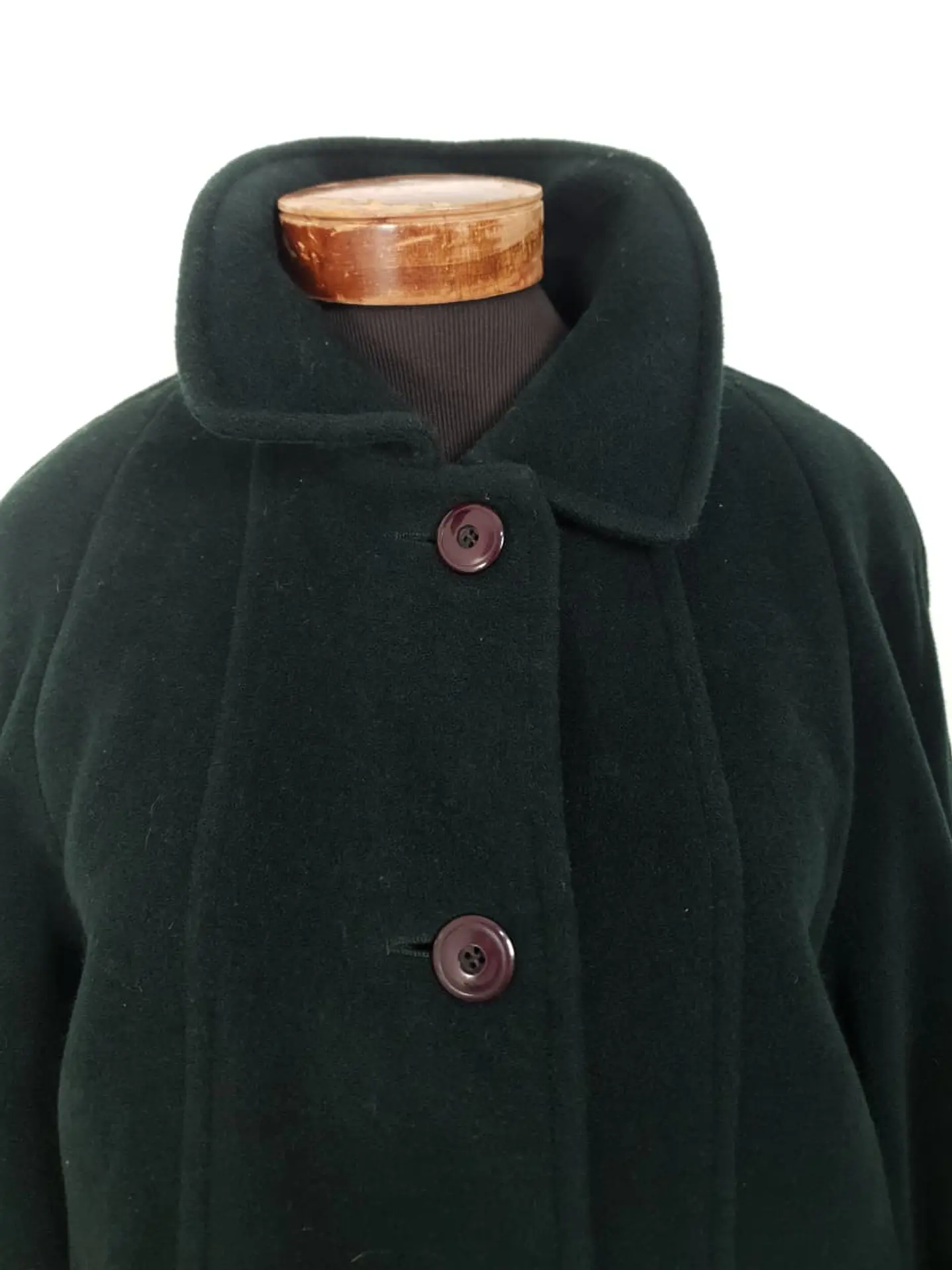 Abrigo Mujer Steinbock Himalaya 100% Lana Verde Bosque – Talla XL 11