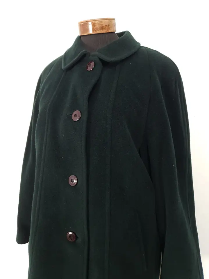 Abrigo Mujer Steinbock Himalaya 100% Lana Verde Bosque – Talla XL 12