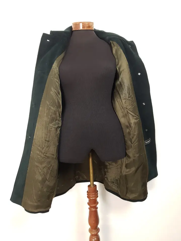 Abrigo Mujer Steinbock Himalaya 100% Lana Verde Bosque – Talla XL 15
