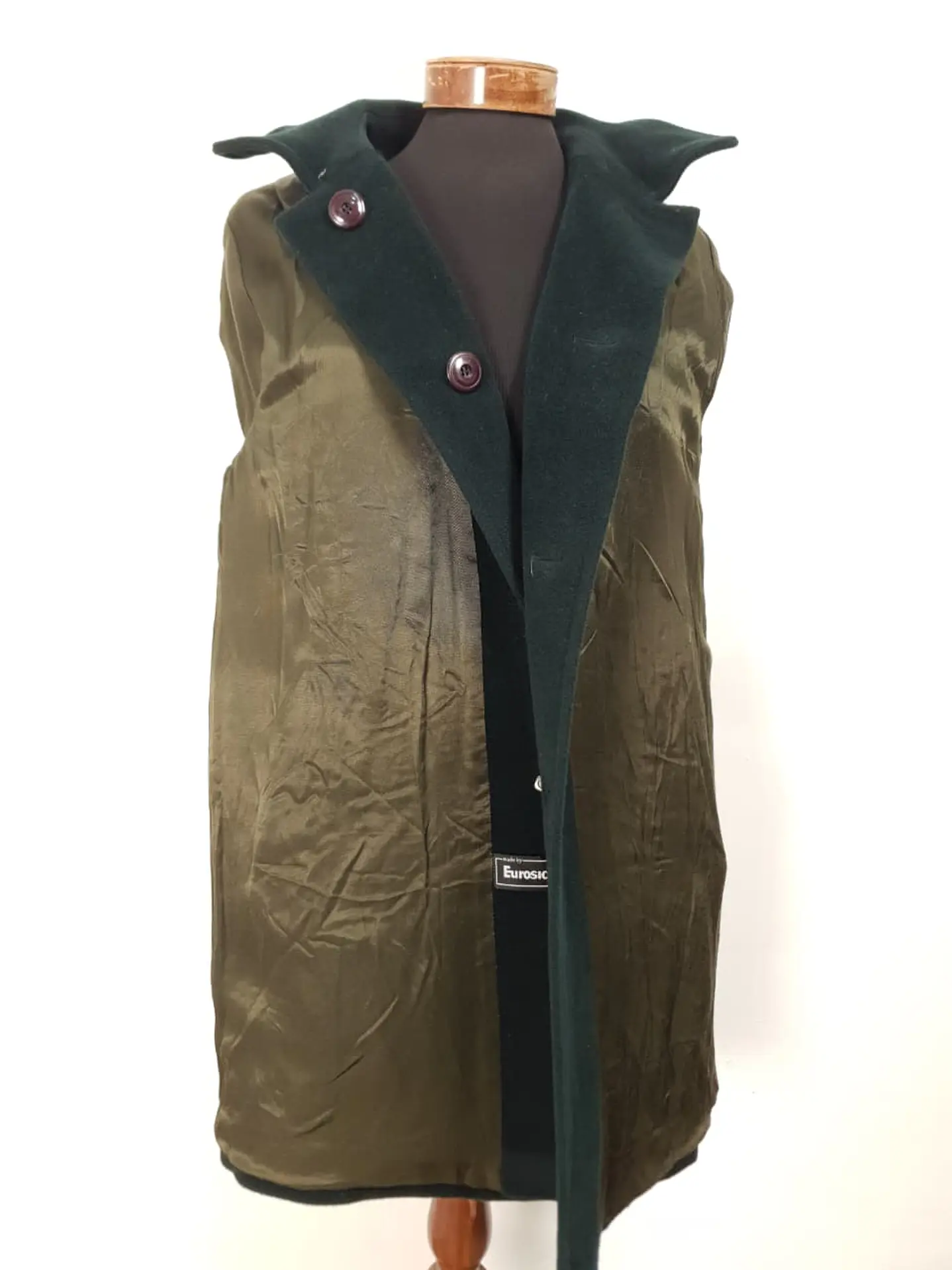 Abrigo Mujer Steinbock Himalaya 100% Lana Verde Bosque – Talla XL 21