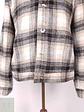 Chaqueta Zara Man Beige Negro Leñadora Talla ML - Miniatura 3