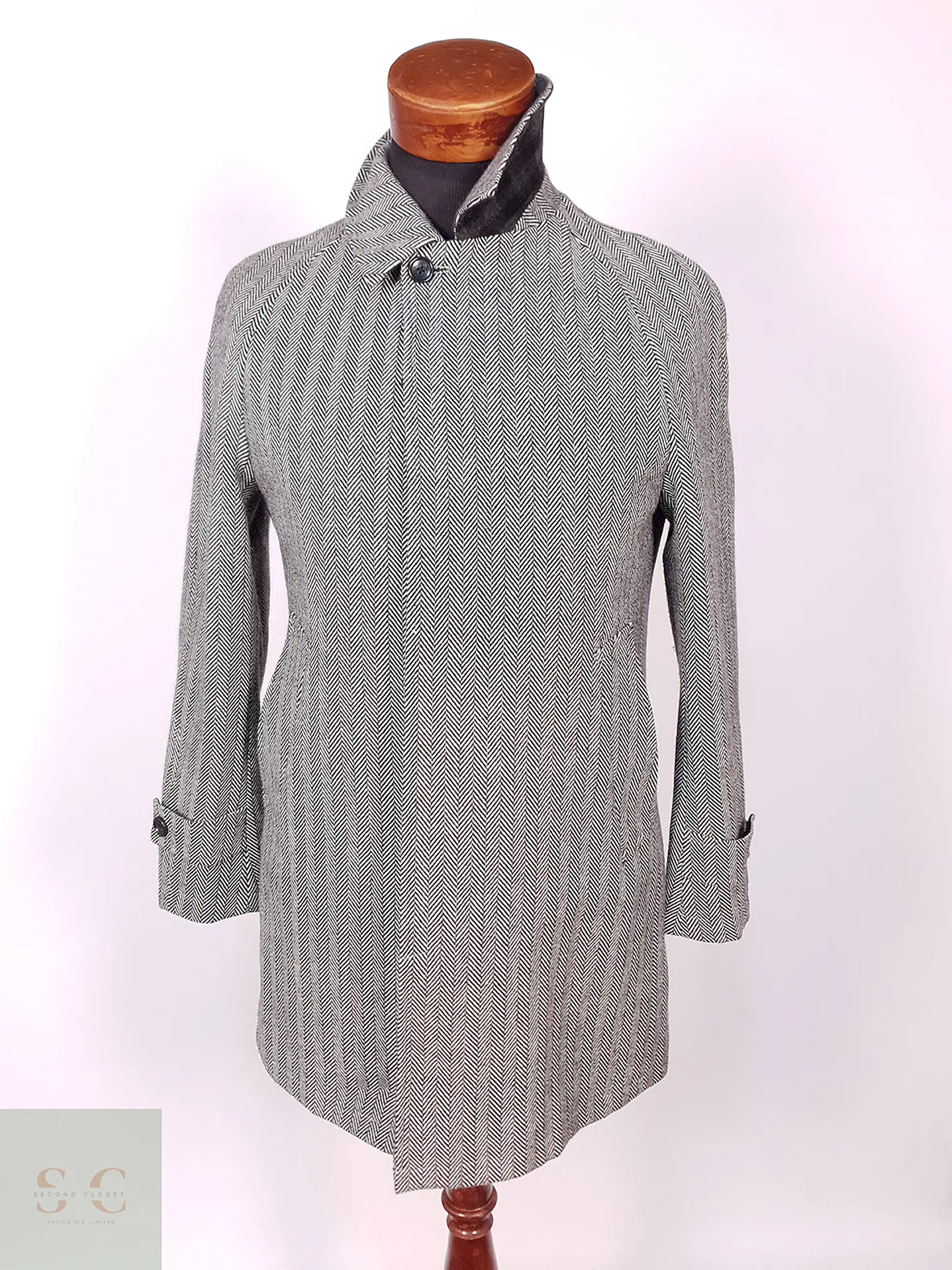 Abrigo Crowded Closet by Mens Bigi Japonés 70% Lana Talla S 3